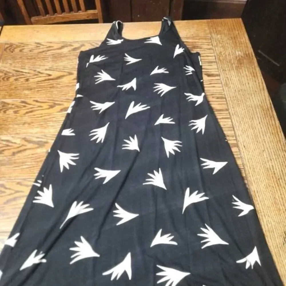 Gudrun Sjoden black&white tank dress sz Medium